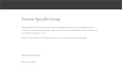 Desktop Screenshot of forensicspecialty.com